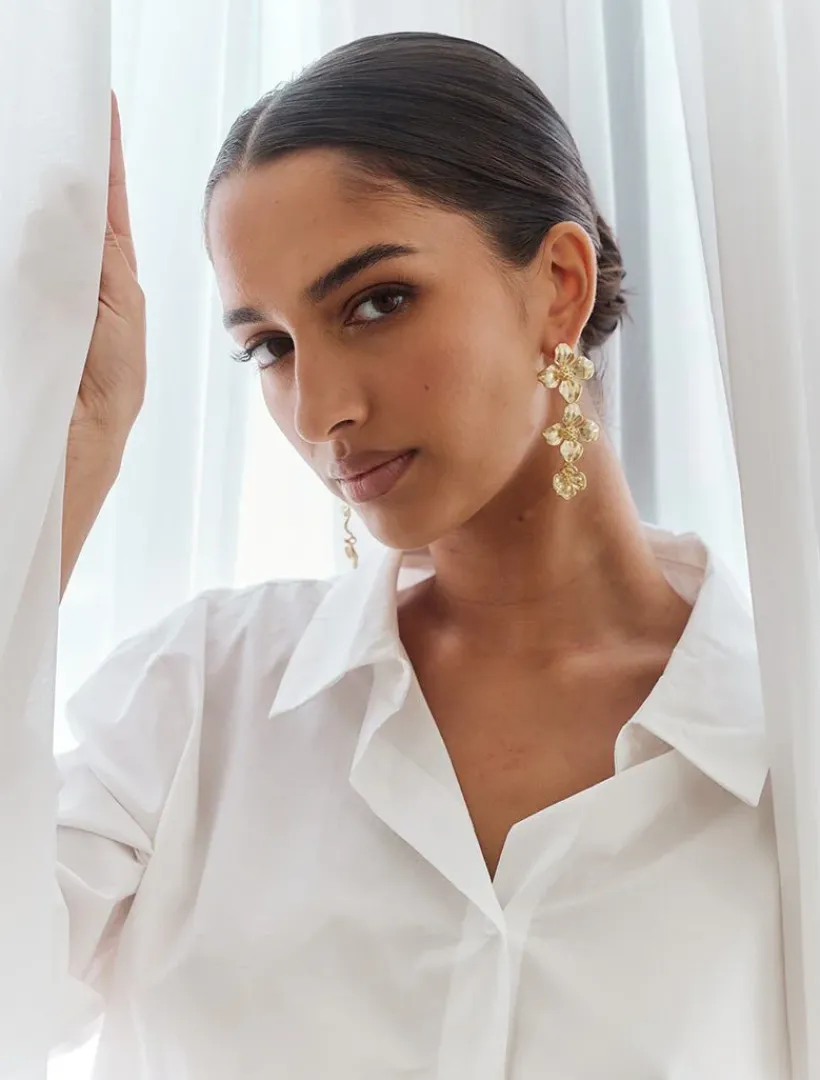 Symposium|Earrings*Zjoosh Symposium Chain Blooms Earrings
