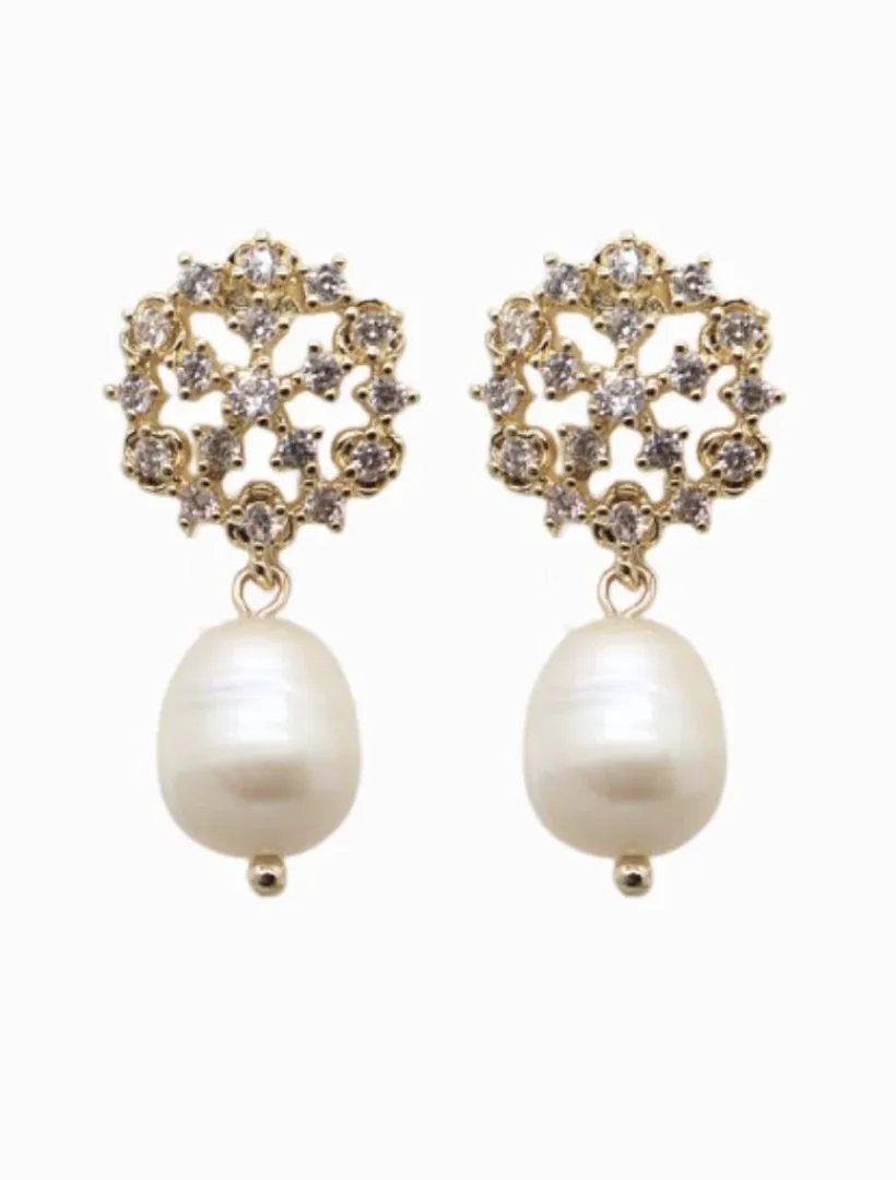 Symposium|Pearl Jewellery*Zjoosh Symposium Crystal Constellation Pearl Drops