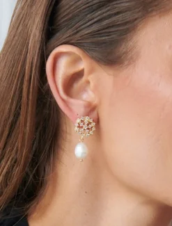 Symposium|Pearl Jewellery*Zjoosh Symposium Crystal Constellation Pearl Drops