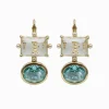 Symposium|Earrings*Zjoosh Symposium Daphne Aquarmarine Drop Earrings