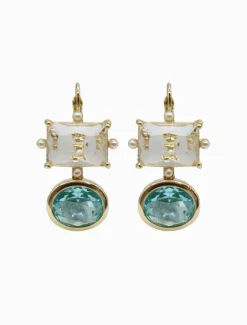 Symposium|Earrings*Zjoosh Symposium Daphne Aquarmarine Drop Earrings