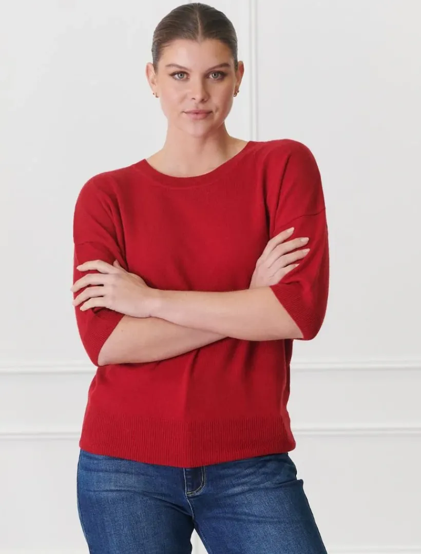 Knits And Jumpers*Zjoosh Tara Knit Red