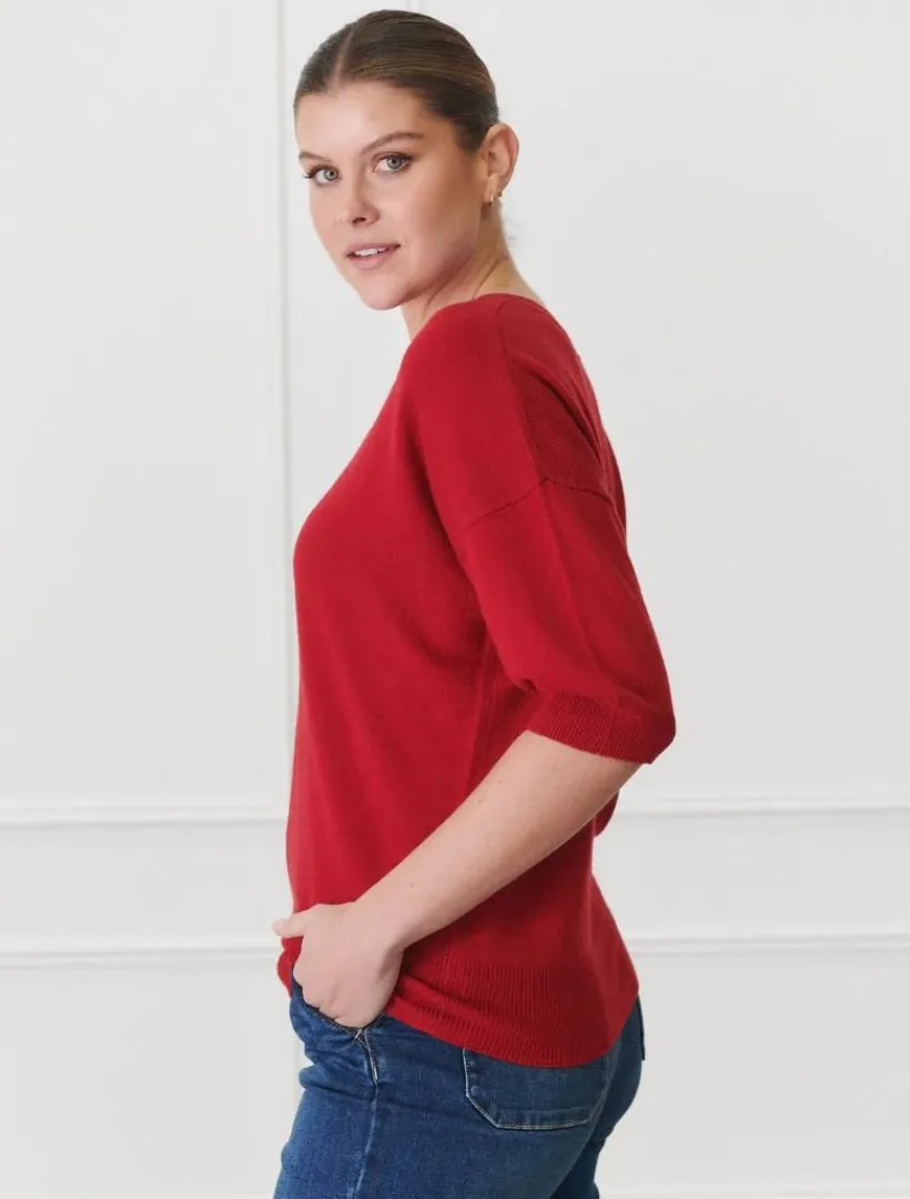 Knits And Jumpers*Zjoosh Tara Knit Red
