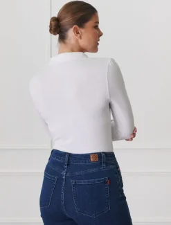 Shirts And Tops*Zjoosh The Oliver Long Sleeve Top White