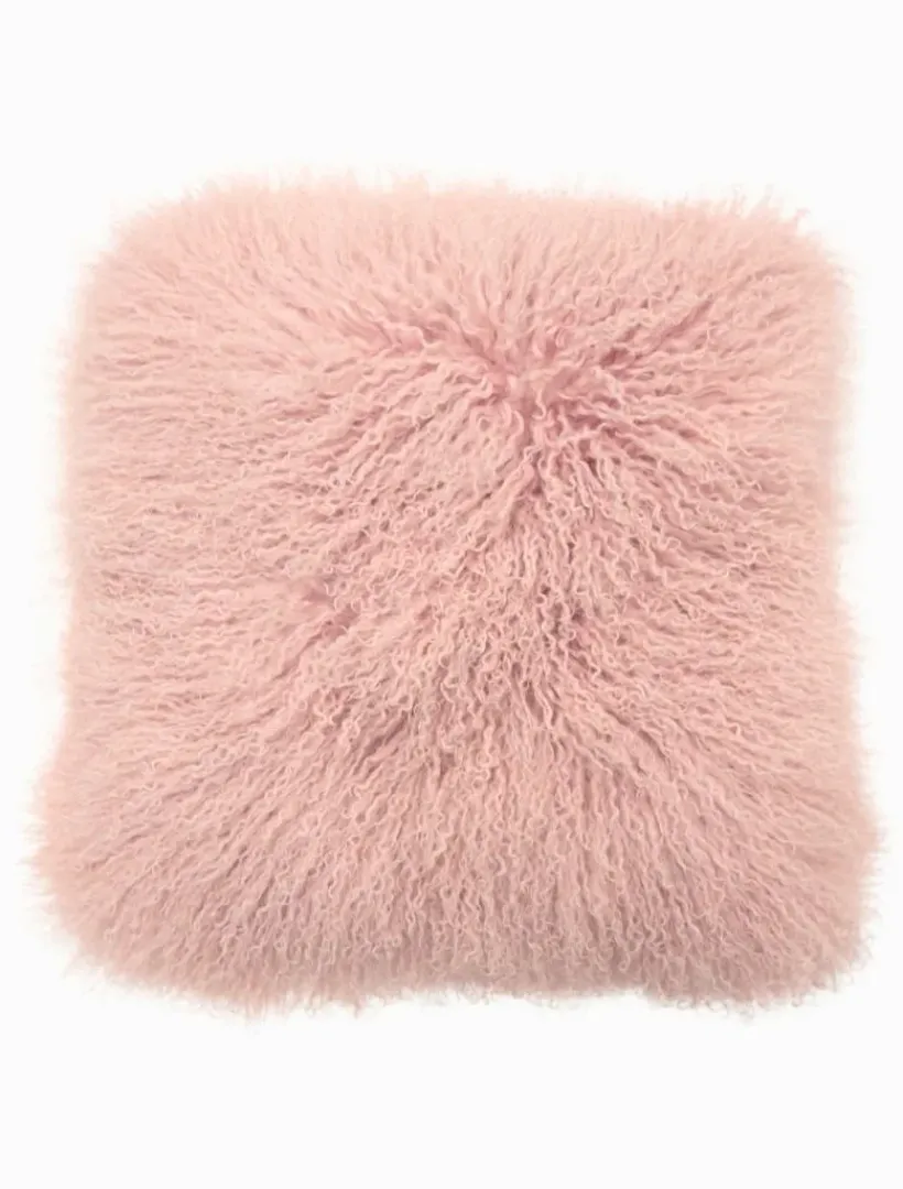 Cushions*Zjoosh Tibetan Fur Cushion Blush