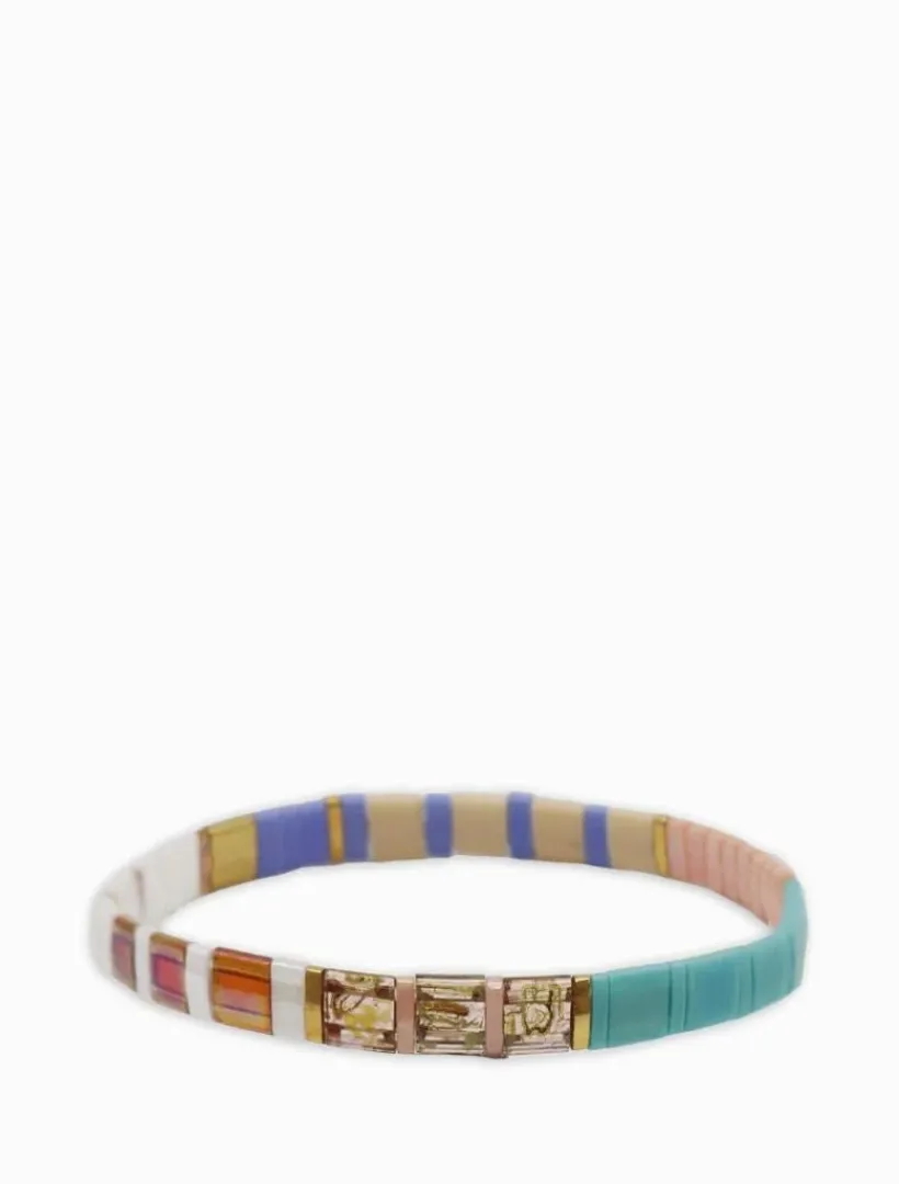 Bangles And Bracelets*Zjoosh Tila Bracelet Nude and Turquoise