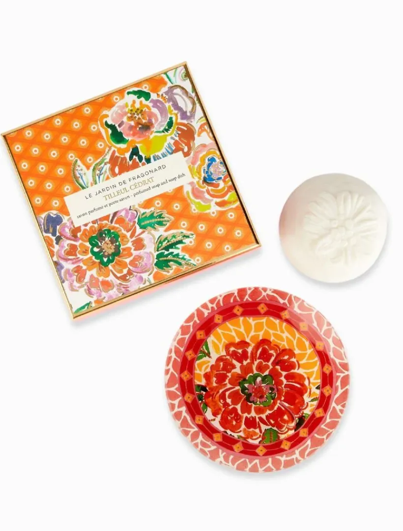 Soap Bars*3rd Party Other Tilleul Cedrat Soap and Dish Set