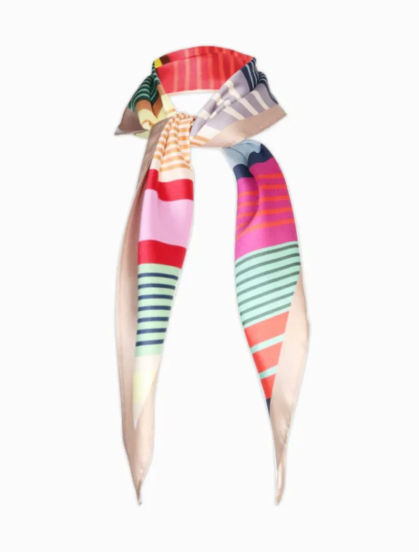 Fashion Scarves|Scarves*Zjoosh Trapezoid Scarf Bright Stripes