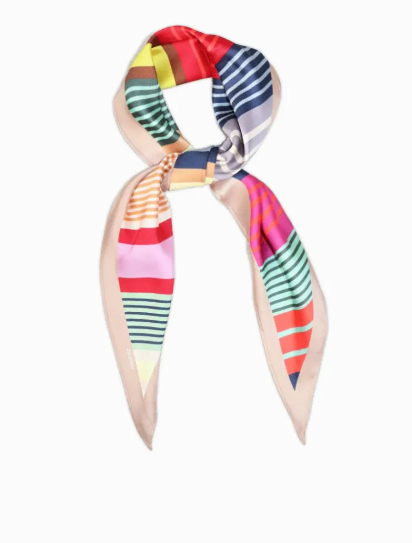 Fashion Scarves|Scarves*Zjoosh Trapezoid Scarf Bright Stripes