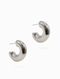 Earrings|Silver Jewellery*Zjoosh Tube Hoops Silver