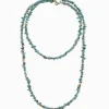 Necklaces*Zjoosh Turquoise and Gold Long Necklace