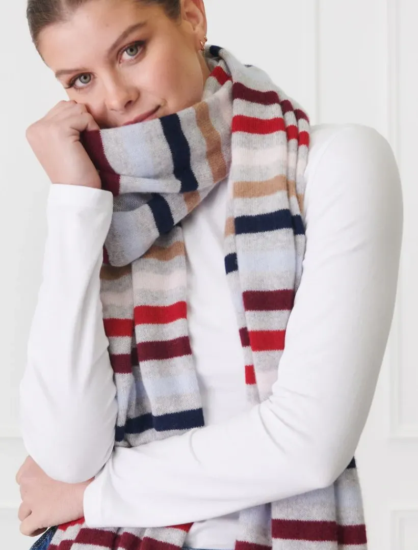 Scarves|Cashmere Scarves*Zjoosh Valentina Cashmere Scarf Multi Grey