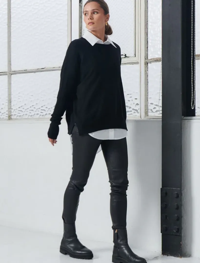 Knits And Jumpers*Zjoosh Vanessa Cashmere Jumper Black