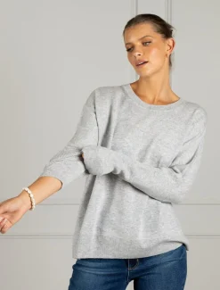 Knits And Jumpers*Zjoosh Vanessa Cashmere Jumper Grey