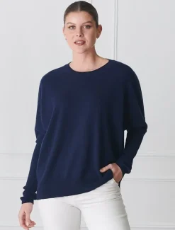 Knits And Jumpers*Zjoosh Vanessa Cashmere Jumper Navy