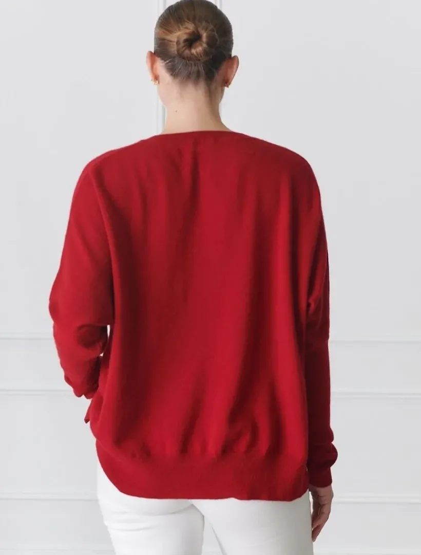 Knits And Jumpers*Zjoosh Vanessa Cashmere Jumper Rosewood