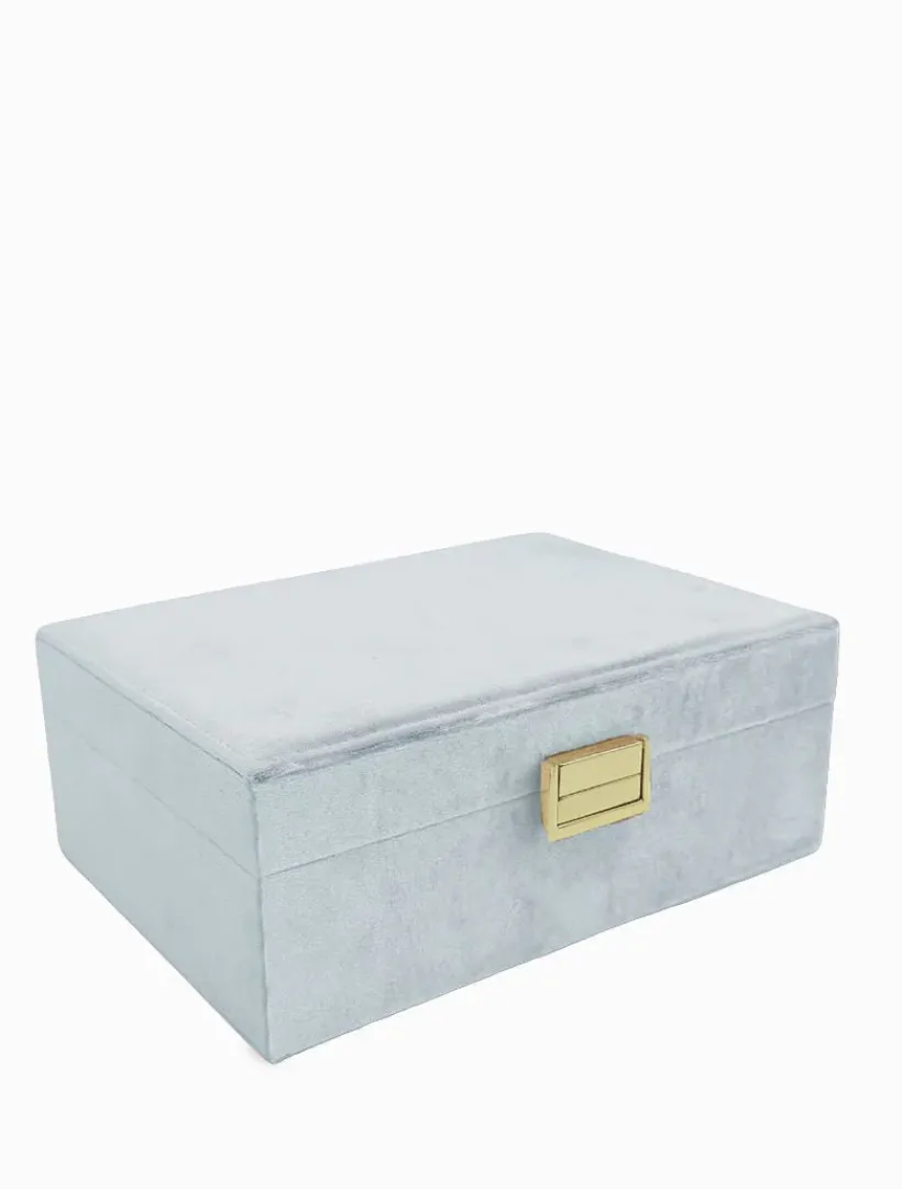 Jewellery Storage|Jewellery And Trinket Boxes*Zjoosh Velvet Jewellery Box Blue