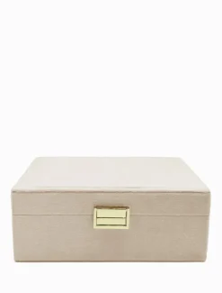 Jewellery Storage|Jewellery And Trinket Boxes*Zjoosh Velvet Jewellery Box Champagne