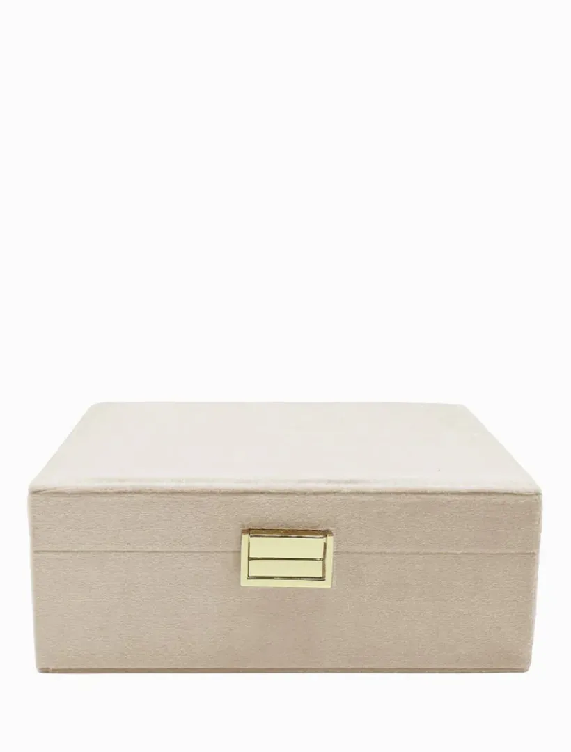 Jewellery Storage|Jewellery And Trinket Boxes*Zjoosh Velvet Jewellery Box Champagne
