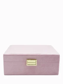 Jewellery Storage|Jewellery And Trinket Boxes*Zjoosh Velvet Jewellery Box Pink