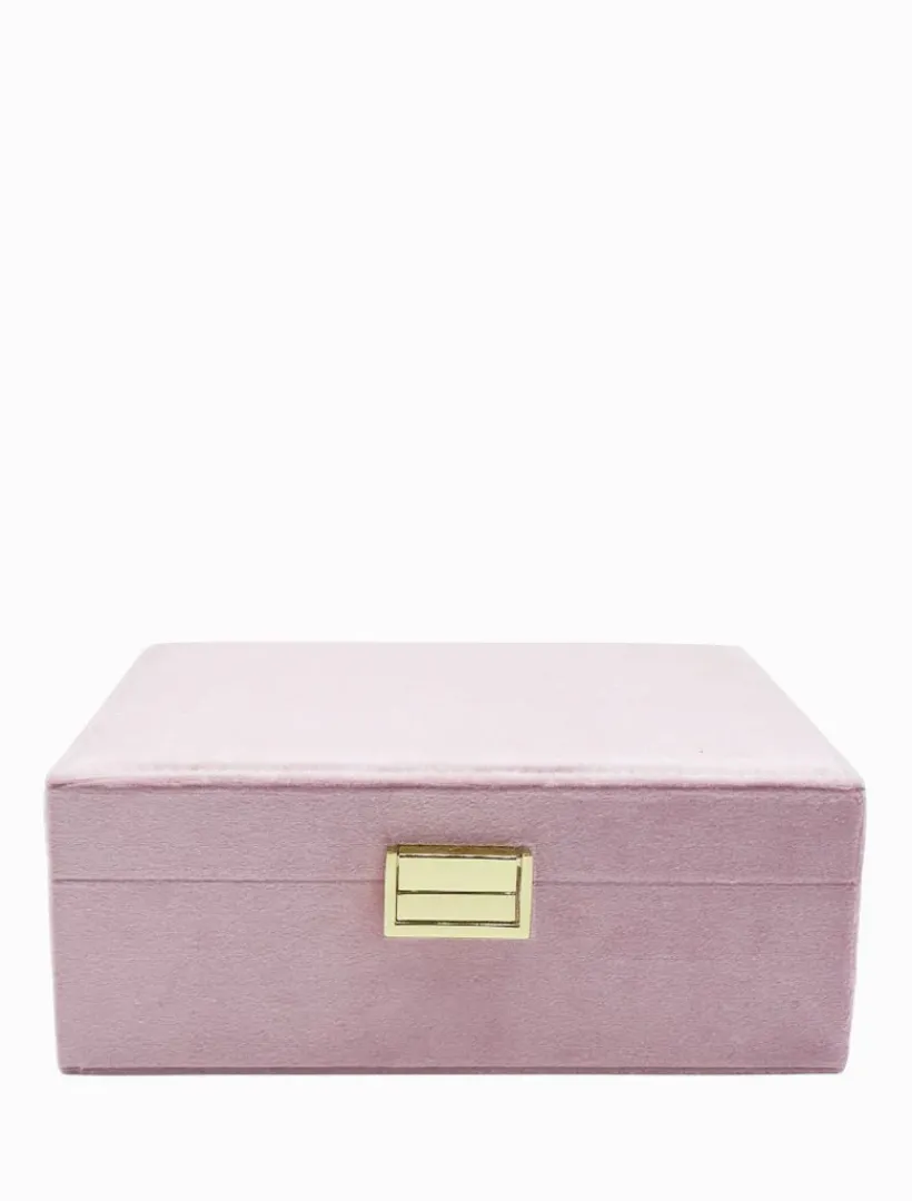 Jewellery Storage|Jewellery And Trinket Boxes*Zjoosh Velvet Jewellery Box Pink
