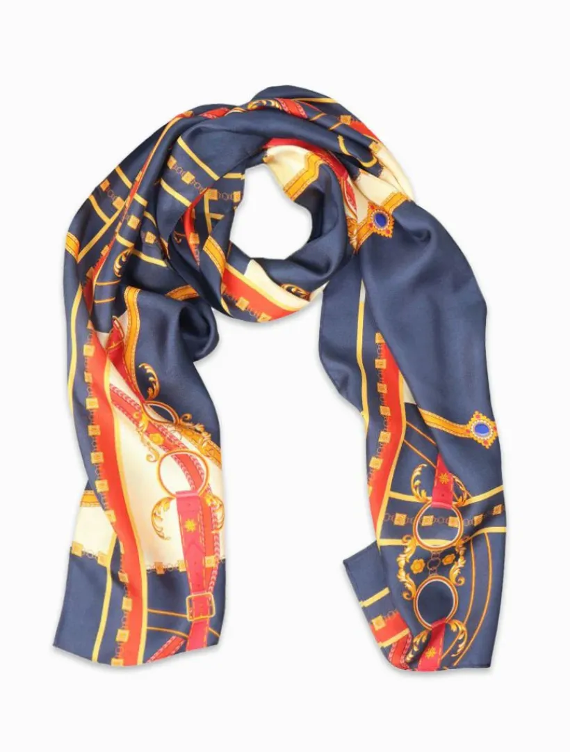 Fashion Scarves|Scarves*Zjoosh Vintage Belt Silk Scarf