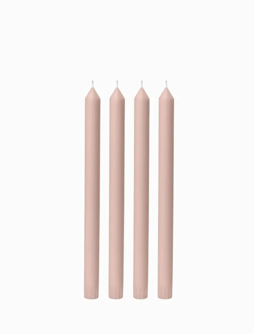 Unscented Candles*3rd Party Other Vintage Blush 30cm Dinner Candle (Pack of 4)