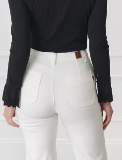 Pants*Zjoosh Wanda Denim Pant White