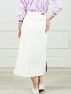 Skirts*Zjoosh Wanda Denim Skirt White