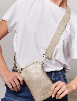 Travel And Cosmetic Bags|Travel & Cosmetic Bags*Zjoosh Wanderer Cross Body Bag Gold