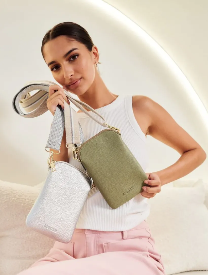 Travel And Cosmetic Bags|Travel & Cosmetic Bags*Zjoosh Wanderer Cross Body Bag Silver