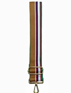 Bag Straps|Bag Straps*Zjoosh Webbing Bag Strap Tan Navy Green