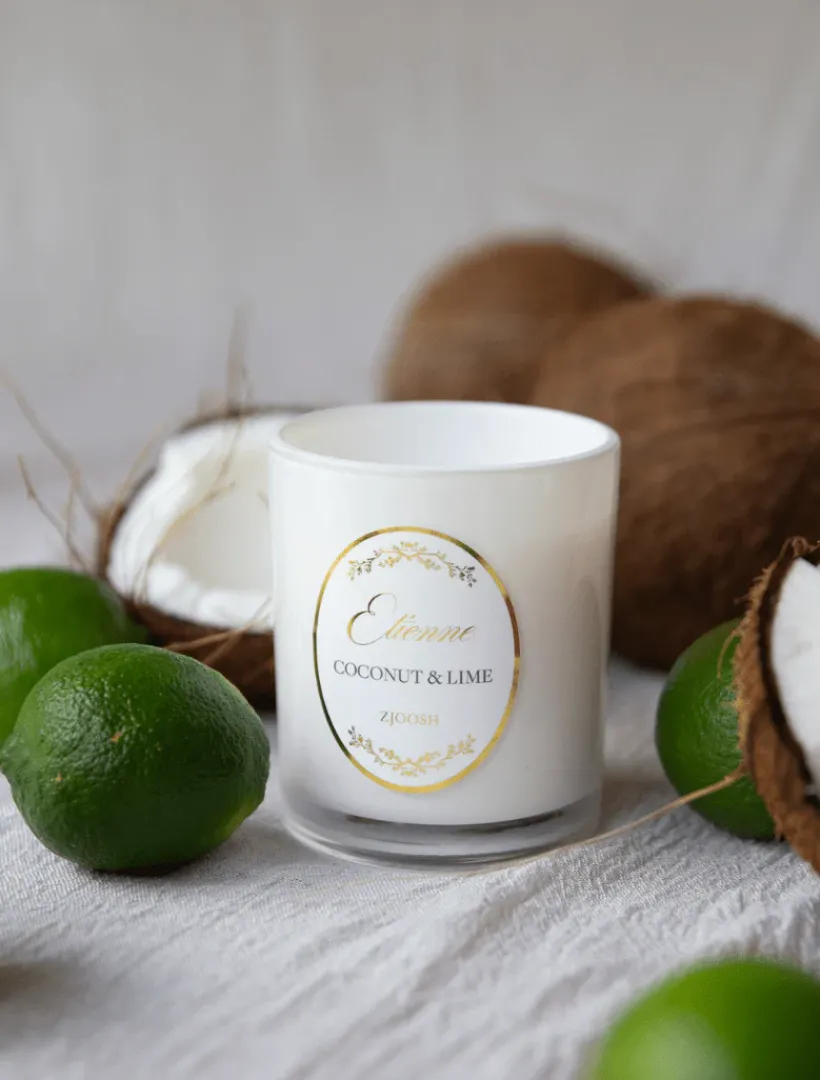 Scented Candles|Zjoosh Candle Collection*Zjoosh Candle Etienne Coconut u0026 Lime