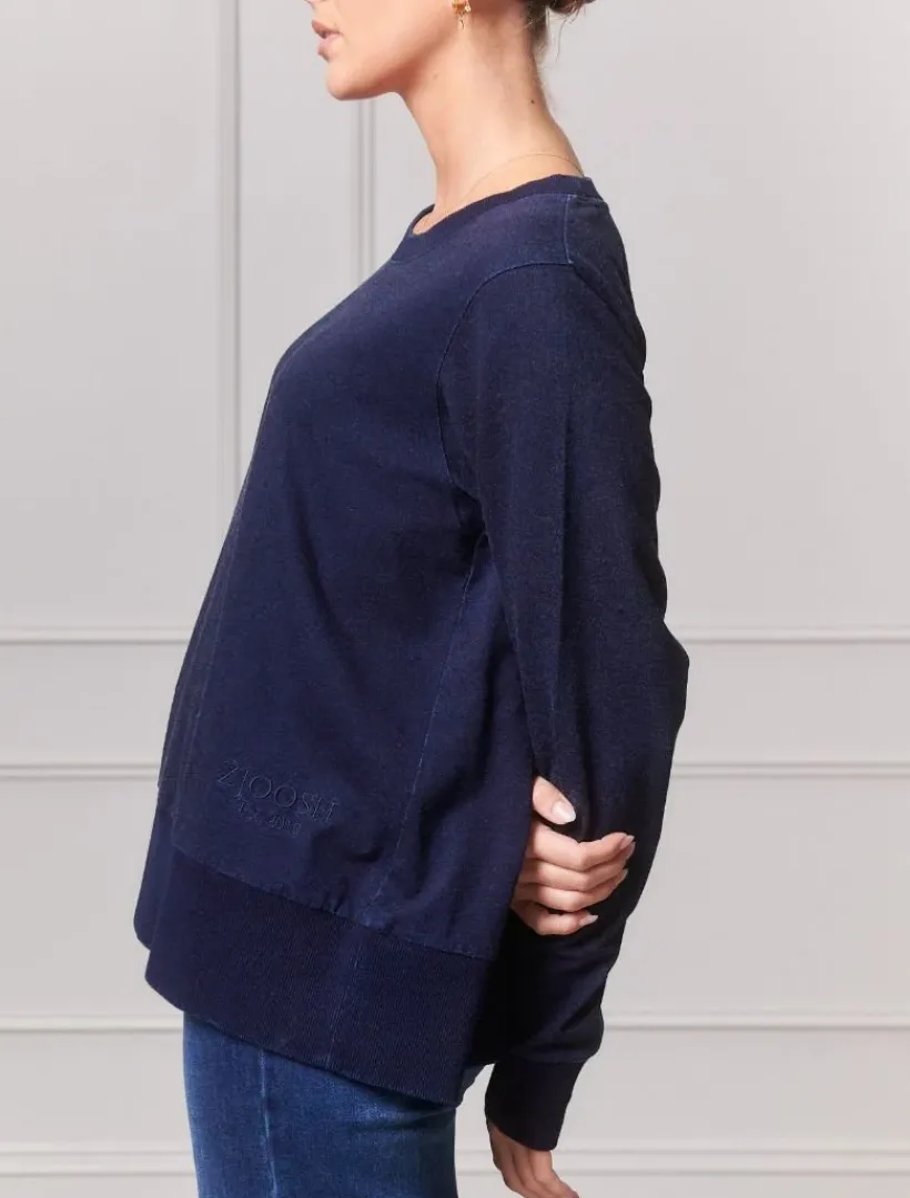 Loungewear|Knits And Jumpers*Zjoosh Classic Sweatshirt Indigo