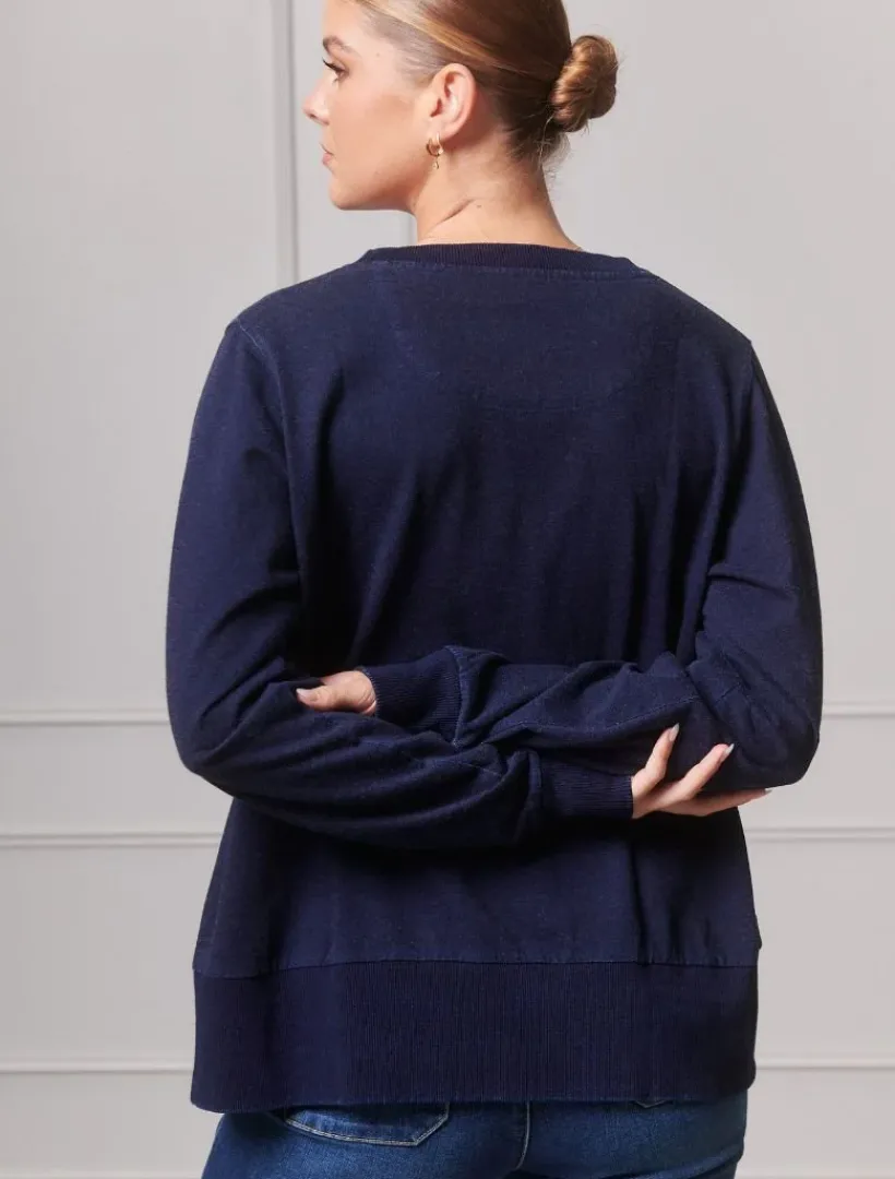 Loungewear|Knits And Jumpers*Zjoosh Classic Sweatshirt Indigo