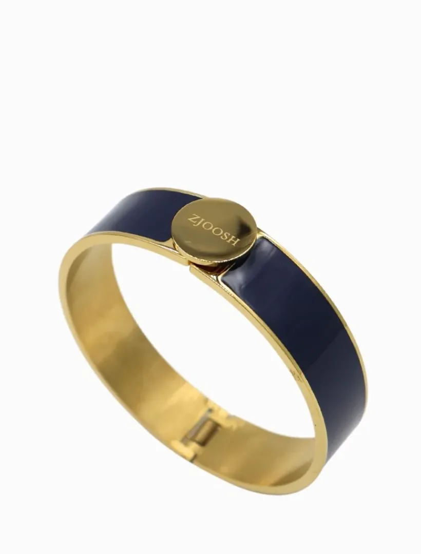 Bangles And Bracelets*Zjoosh Logo Disk Bangle Navy
