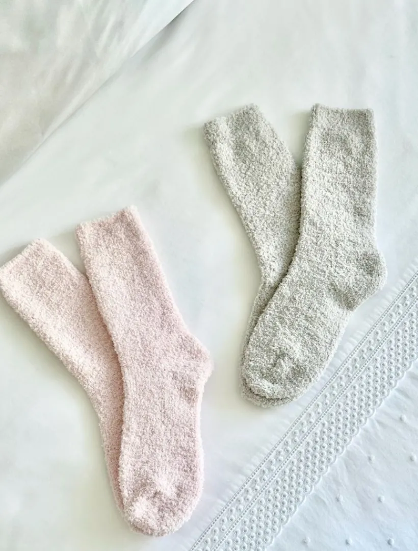 Sleep Accessories|Sleep Accessories*Zjoosh Plush Bed Socks Grey